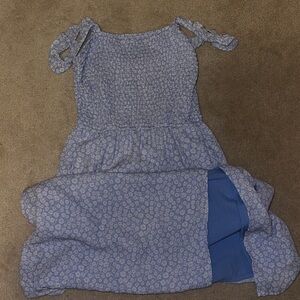 Abercrombie & Fitch Blue Floral Midi Dress